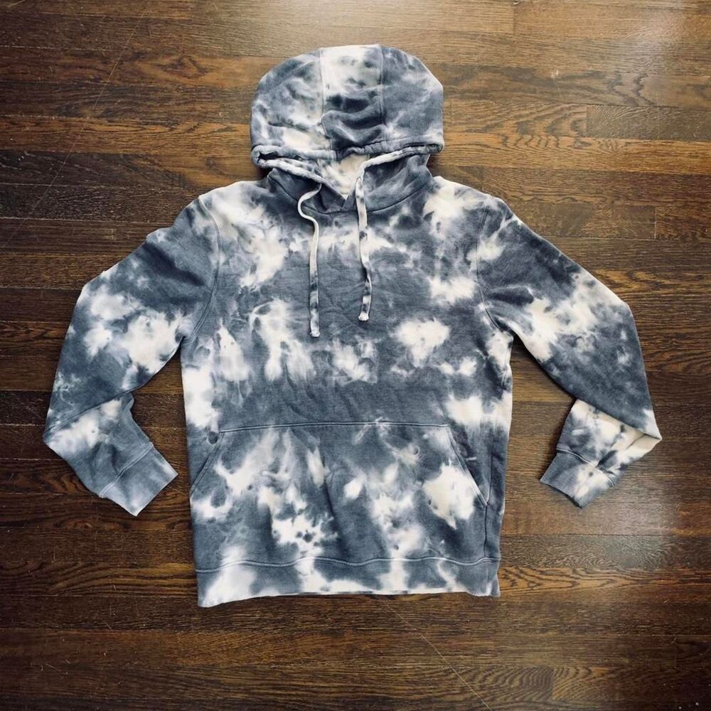 Richer-poorer Men's Grey and Blue Hoodie